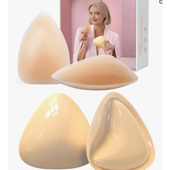 Sticky Bra Push Up Inserts Set - Reusable Double Sided Adhesive - Picture 1 of 6
